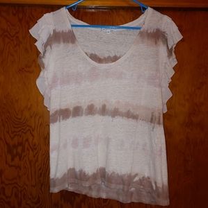 Adorable Ruffled Sleeve Top
